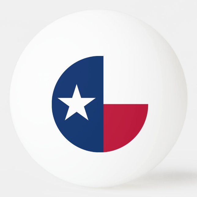Speciell ping pong boll med Flagga of Texas, USA (Baksidan)