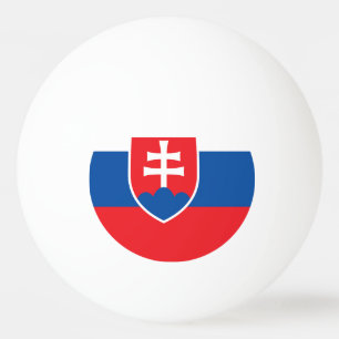 Speciell ping pong boll med Flagga Slovakien