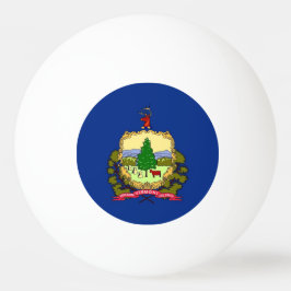 Speciell ping pong boll med Flagga Vermont, USA