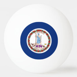 Speciell ping pong boll med Flagga Virginia, USA