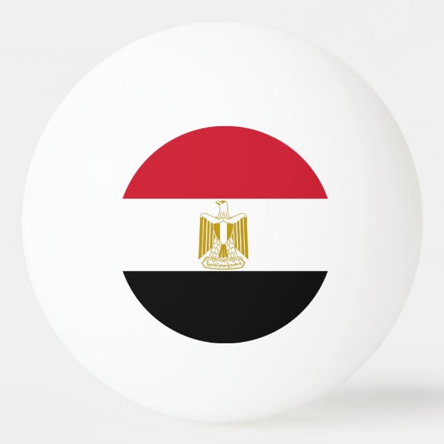 Speciell pingpong boll med Flagga av Egypten (Baksidan)