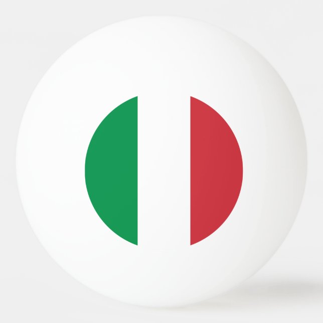 Speciell pingpong boll med Flagga av Italien (Baksidan)