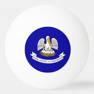 Speciell pingpong boll med Flagga av Louisiana