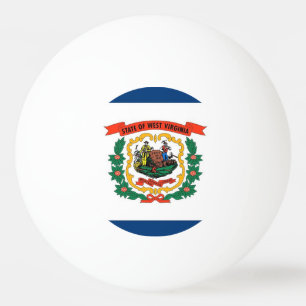 Speciell pingpong boll med Flagga av Väster Virgin