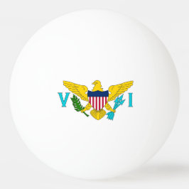 Speciell pingpong boll med Flagga av Virgin Island