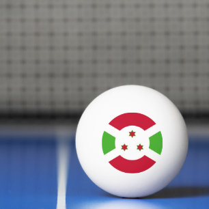 Speciell pingpong boll med Flagga Burundi