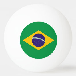 Speciell pingpong boll med Flagga från Brasilien