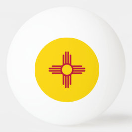 Speciell pingpong boll med Flagga i New mexico