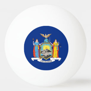 Speciell pingpong boll med Flagga i New York-state