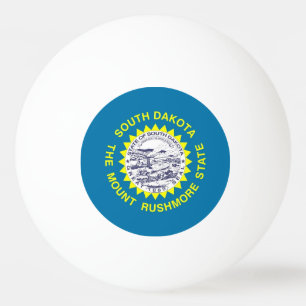 Speciell pingpong boll med Flagga i South Dakota