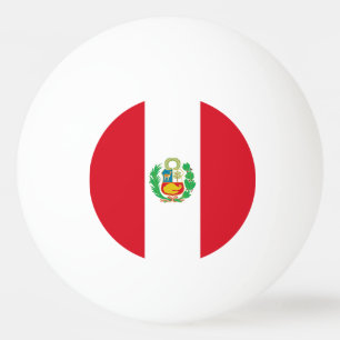 Speciell pingpong boll med Flagga Peru