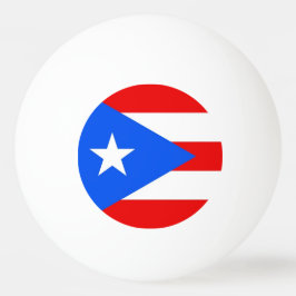 Speciell pingpong boll med Flagga Puerto Rico