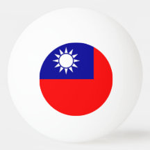 Speciell pingpong boll med Flagga Taiwan