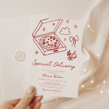 Speciell Pizza Baby Shower för Leverans