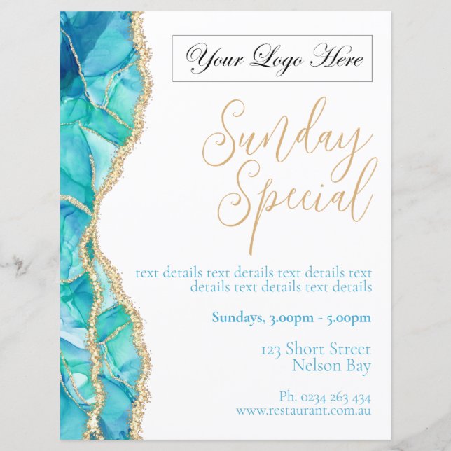 Speciell Poster för vit elegant för  återgivning (Framsida)