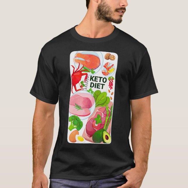 Speciell premie för hälsosam mat Keto Diet Program T Shirt (Framsida)