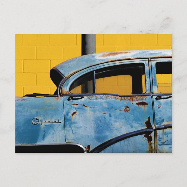 "Speciell" - Rusty American Car Vykort (Framsida)