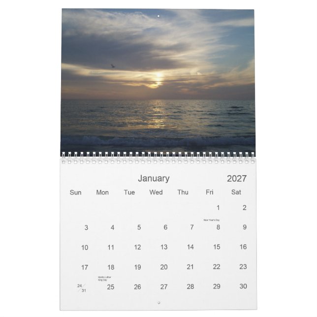 Speciell semesterställen kalender (Jan 2027)