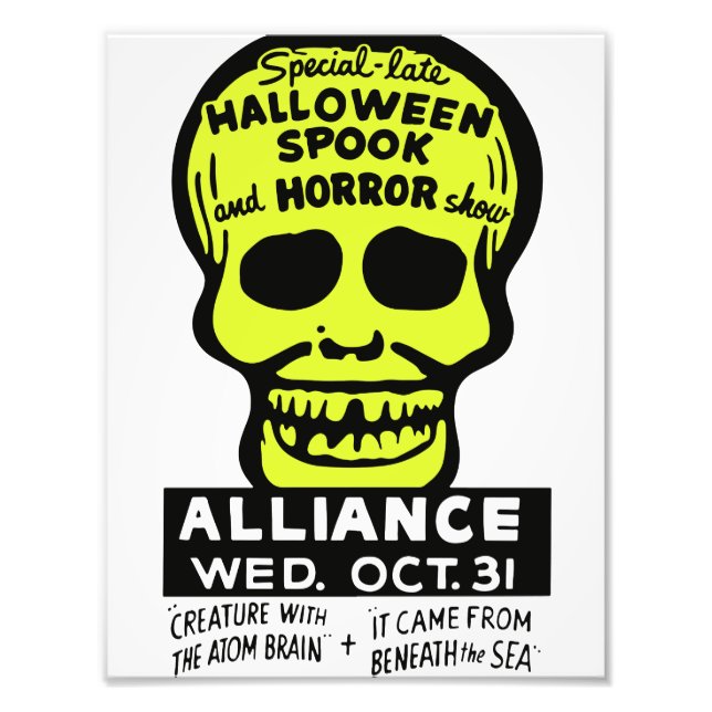 Speciell Sent Spook and Horror Show Fototryck (Framsidan)