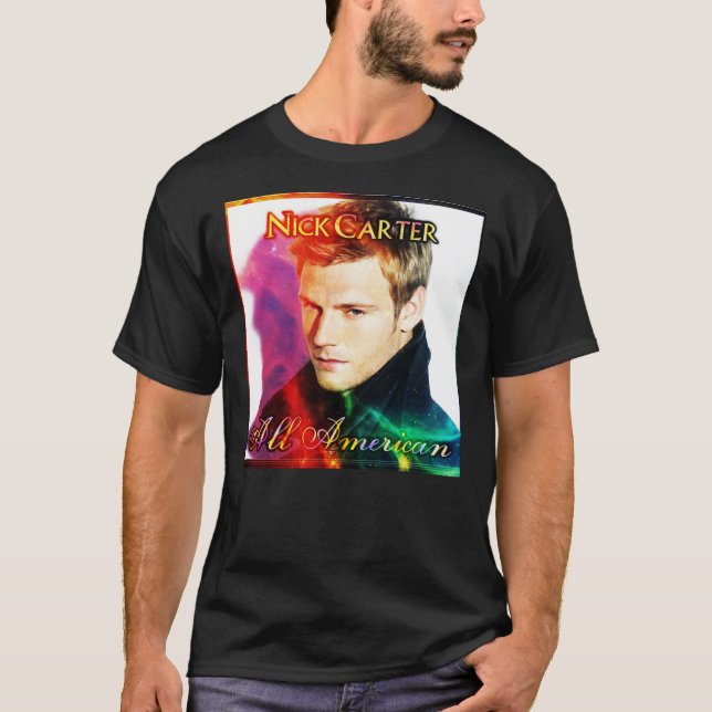 Speciell Singer Man Land Nick Carter Redeki Tren T Shirt (Framsida)