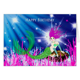 Speciell, Sjöjungfru i djuphavsområdet Hälsningskort