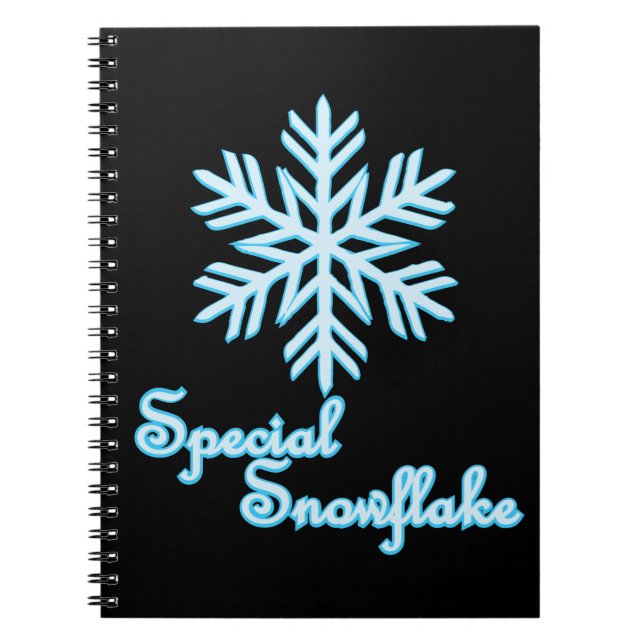 Speciell snöflummel - fin jul anteckningsbok (Framsidan)