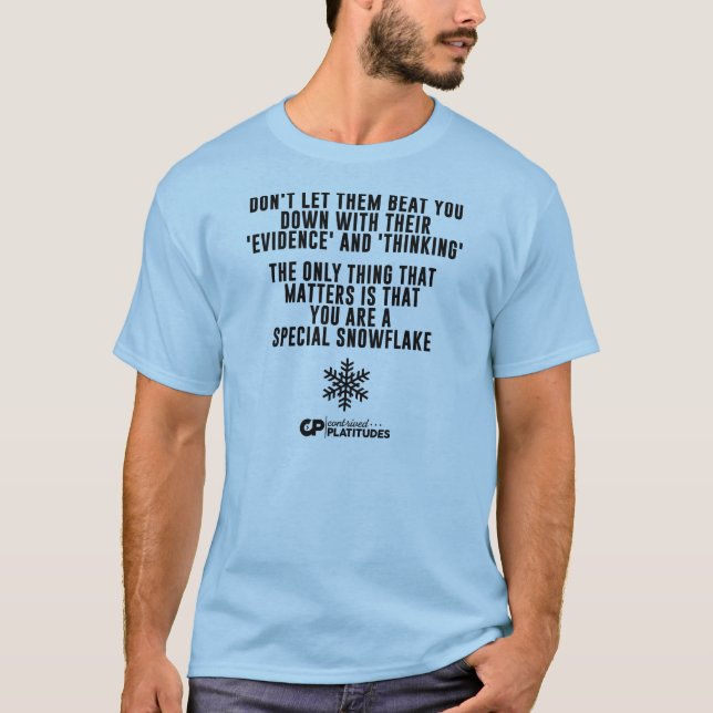 Speciell Snowflake: Contrived plattitydT-tröja T-shirt (Framsida)