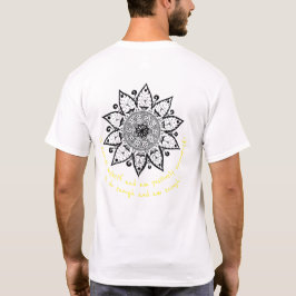 Speciell Solar PlexusChakra Mandala T-shirt för ma
