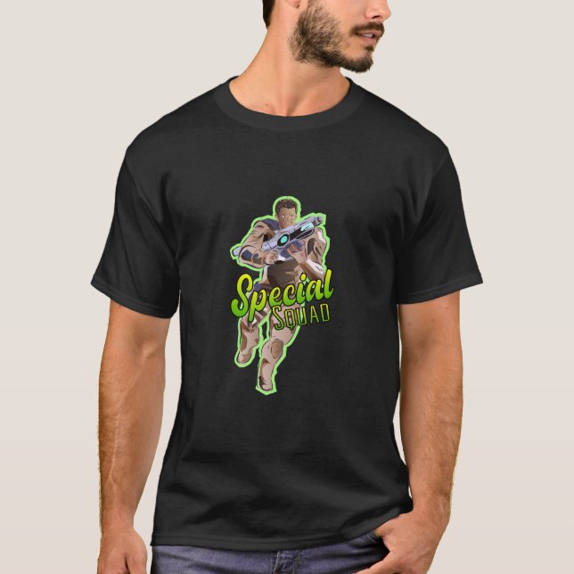 Speciell Squad eSport Team-skylt T Shirt (Framsida)