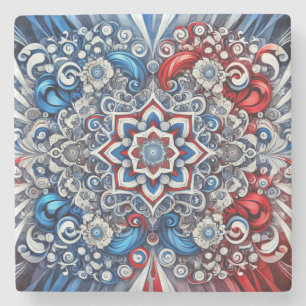 Speciell sten underlägg med Fransk Färg