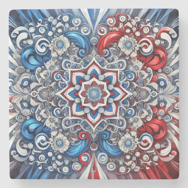 Speciell sten underlägg med Fransk Färg (Framsidan)