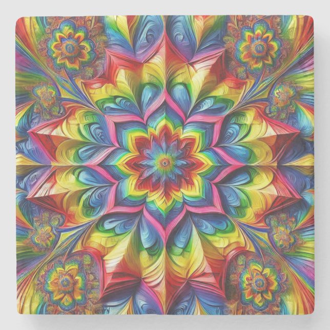 Speciell sten underlägg med HGBTQ Färg (Framsidan)