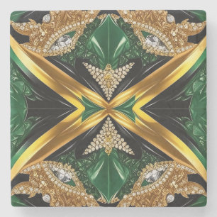 Speciell sten underlägg med Jamaican Färg