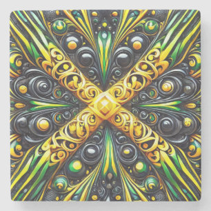 Speciell sten underlägg med Jamaican Färg