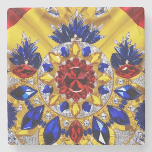 Speciell sten underlägg med rumänska Färg (Framsidan)