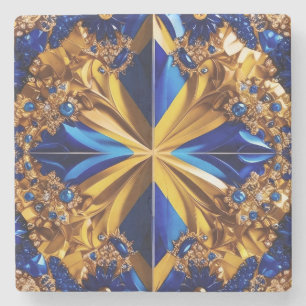 Speciell sten underlägg med Sverige Färg