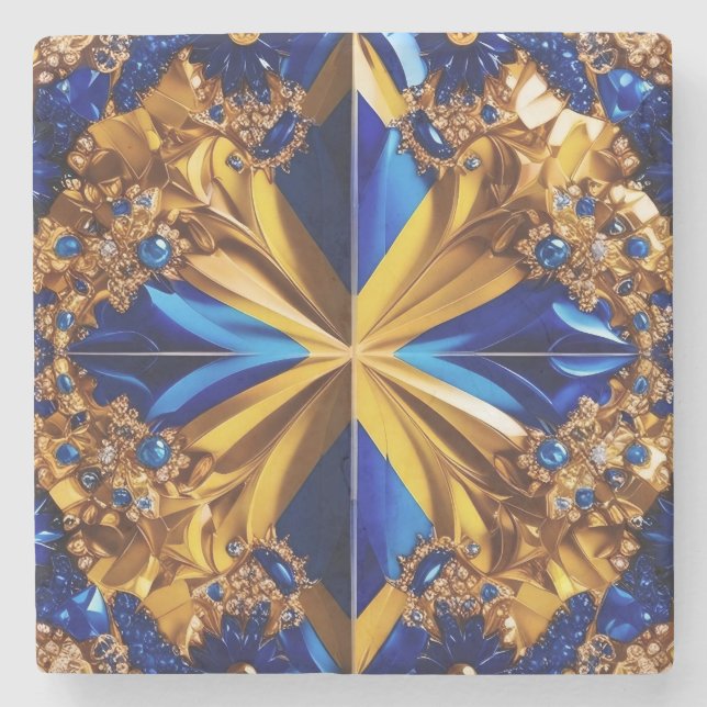 Speciell sten underlägg med Sverige Färg (Framsidan)