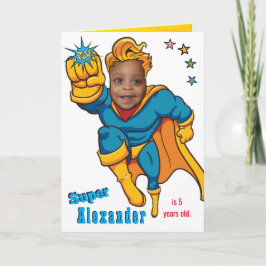Speciell superhjälte Fantastisk Flygfoto Birthday Kort