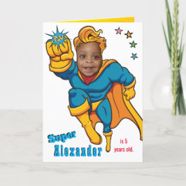 Speciell superhjälte Fantastisk Flygfoto Birthday Kort