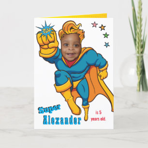 Speciell superhjälte Fantastisk Flygfoto Birthday Kort
