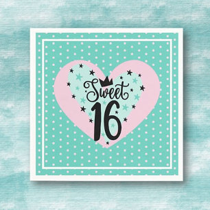 Speciell Sweet 16 Födelsedag  Pappersservett