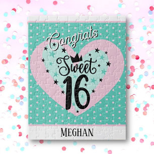 Speciell Sweet 16 födelsedag Pussel