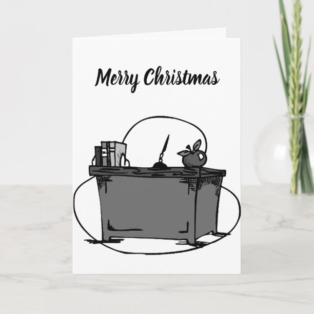 ** SPECIELL TEACHER ** I CHRISTMAS * BEAUTIFUL ORD HELGKORT (Framsida)