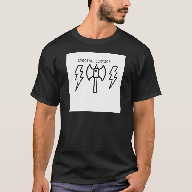 Speciell tjänst tee shirt (Framsida)