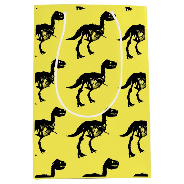 Speciell, unik dinosaurieskel-skelettpresentsäck (Framsidan)