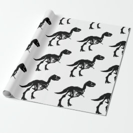 Speciell unik dinosauriskelettomslutning papper presentpapper