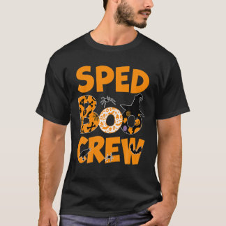 Speciell utbildning SPED Boo Crew Halloween Fall A T Shirt