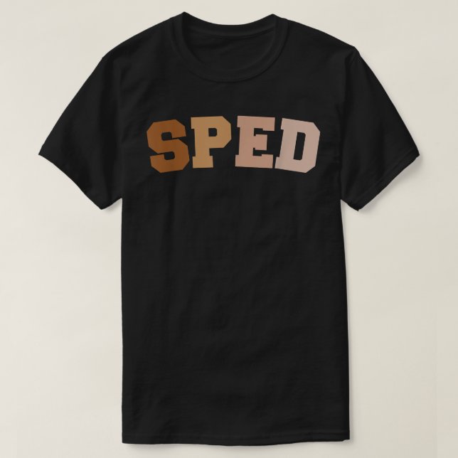 Speciell utbildning SPED Lacher Retro tillbaka til T Shirt (Design framsida)