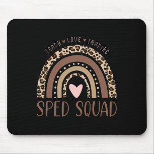 Speciell utbildning Sped Sped Squad Leopard Regnbå Musmatta