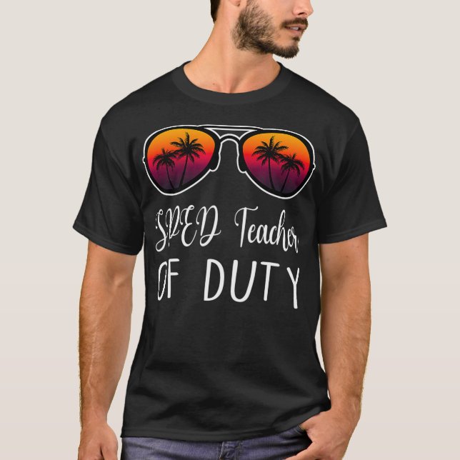 Speciell utbildnings-, SPED-lärare vid tjänstgörin T Shirt (Framsida)